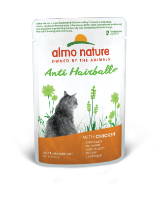 Вологий корм для виведення шерсті котів Almo Nature (Альмо Натюр) Holistic Functional Cat з куркою 70 г