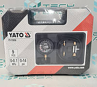Тестер для измерения вакуума и компрессии YATO: 0-0.1 МПа,со снаряжением, 9 шт + кейс