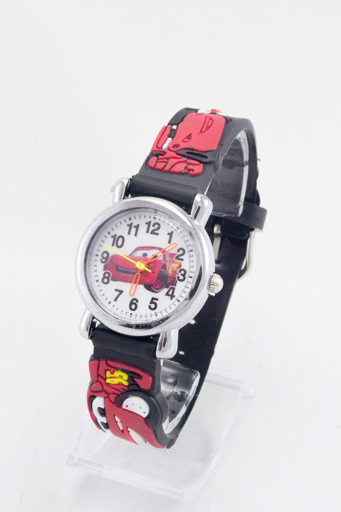 Дитячий наручний годинник Тачки чорний (код: IBW643B)