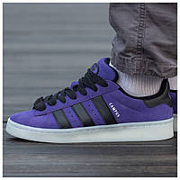 Мужские / женские кроссовки Adidas Campus 00s Violet Black унисекс фиолетовые замшевые кроссовки адидас кампус