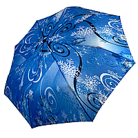Женский полуавтоматический зонт SL на 8 спиц с цветочным принтом, 0310Е-4 Топ