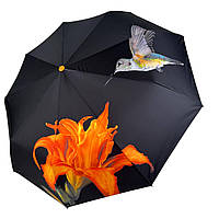 Женский зонт-автомат в подарочной упаковке с платком, экзотический принт от Rain Flower, 01010-1 Топ