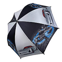 Детский зонт-трость "Гонки" для мальчиков от SL, темно-серая ручка, 018104-5 Топ