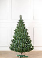 Новогодняя искусственная елка 1.8 м Микс Заснеженная, классическая сосна искусственная натуральная зеленая