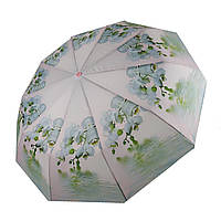 Женский зонт полуавтомат с орхидеями от TheBest-Flagman, белый, 0733-3 Топ