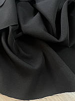 Ткань костюмно-плательная Мадонна, черного цвета