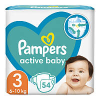 Підгузники Pamper's Act Baby Midi 3 (6-10кг) 54шт