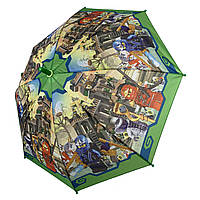 Детский зонт "Лего Ниндзяго" для мальчиков от Paolo Rossi, с зеленой ручкой, 0017-8 Топ