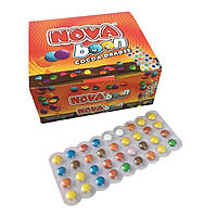 Шоколадные разноцветные драже, конфеты Nova Boon на блистере 24 шт