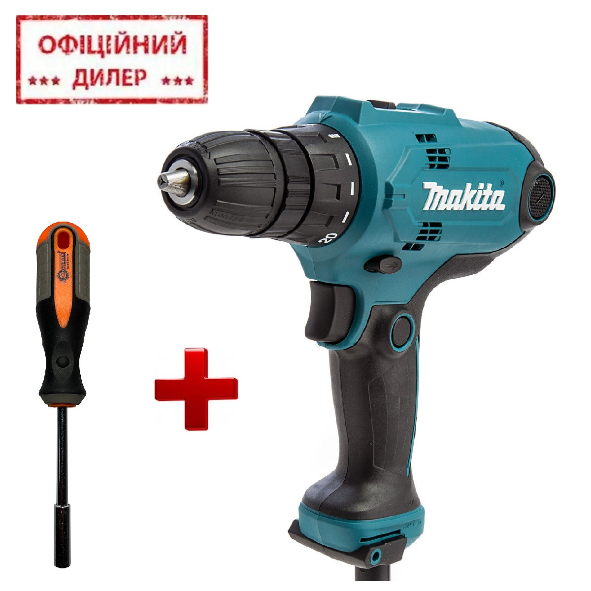 Дриль-шурупокрут Makita DF0300 + ПОДАРУНОК Викрутка бітотримач