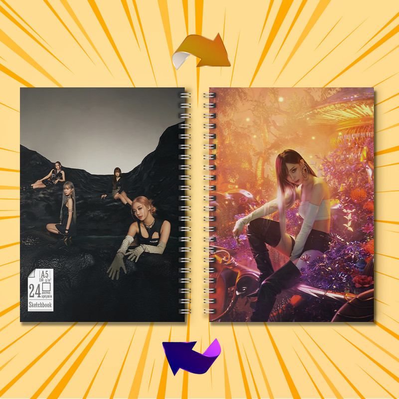 Скетчбук А5 24 л. 150 гр.м² K-Pop Aespa 011