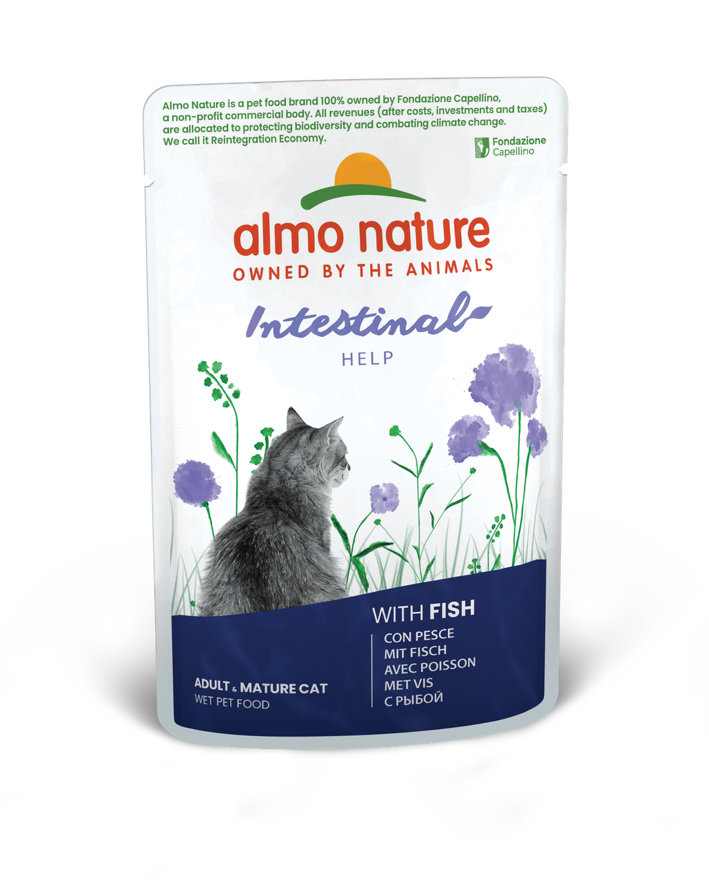 Вологий корм для котів з чутливим травленням Almo Nature (Альмо Натюр) Holistic Functional з рибою 70 г