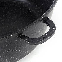 Алюмінієва каструля Margary Queen 2.2л, антипригарне покриття, чорна з кришкою, німецькі технології, фото 3