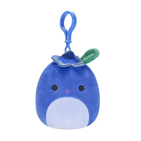 М'яка іграшка на кліпсі Squishmallows – Чорниця Блубі (9 cm) SQCP00147