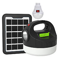 Фонарь GD-P20 Solar System, Многофункциональный, 2400mAh, Повербанк, 1 Лампочка