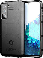 Протиударний чохол для Samsung Galaxy S21 Plus чорний гумовий бампер