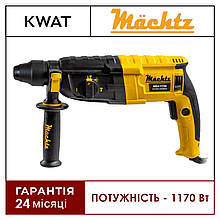 Перфоратор Mächtz MRH-1170S Потужність 1170Вт Сила удару 3.4Дж