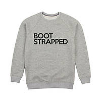 Свитшот унисекс "Boot Strapped", Сірий, M, Gray, англійська