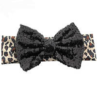 Пов'язка на голову дівчаткам one size леопардовий
