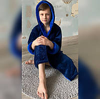 Детский-Подростковый халат для мальчика пушистый