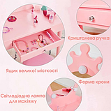 Туалетний столик + табуретка В-084 рожевий, фото 4