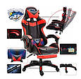 Ігрове комп'ютерне крісло FOX 2 червоне CHAHO Gordon M1 G265, фото 2