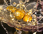 Гірлянда "краплі роси" Кристали на батарейках 2.2 м 20 LED (золотистий білий), фото 5