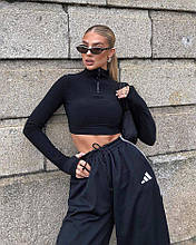 Жіночий топ із довгими рукавами з мікродайвінгу розміри норма