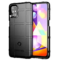 Протиударний чохол бампер Rugged Shield для Samsung Galaxy M51 чорний