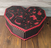 Коробка из фанеры в форме сердца