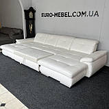 Новий шкіряний диван п-подібної форми Німеччина, фото 3