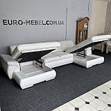 Новий шкіряний диван п-подібної форми Німеччина, фото 8