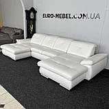 Новий шкіряний диван п-подібної форми Німеччина, фото 4