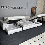 Новий шкіряний диван п-подібної форми Німеччина, фото 6