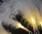 Гірлянда-стрінг Білі пір’їнки на батарейках 1.1 м 10 LED (теплий білий), фото 2