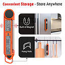 Цифровий термометр складаний для м'яса, молока, овочів тощо ThermoPro TP03H (-50 °C... 300 °C) IP65 з магнітом, фото 4