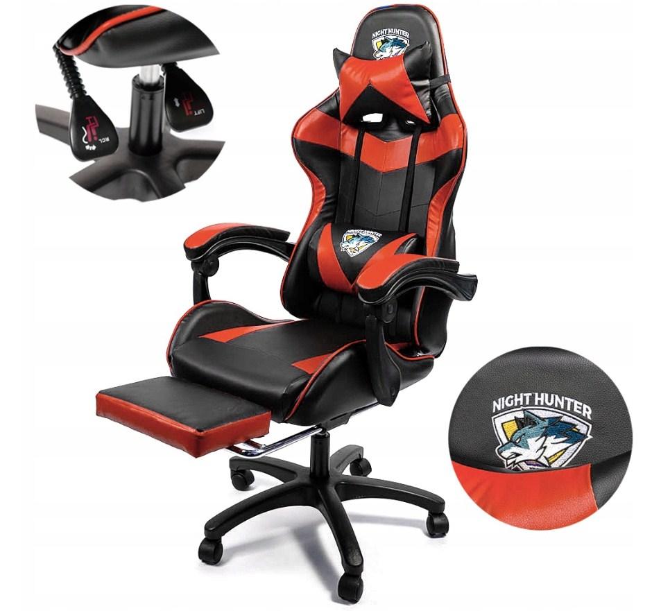 Ігрове комп'ютерне крісло FOX 2 червоне CHAHO Gordon M1 G265
