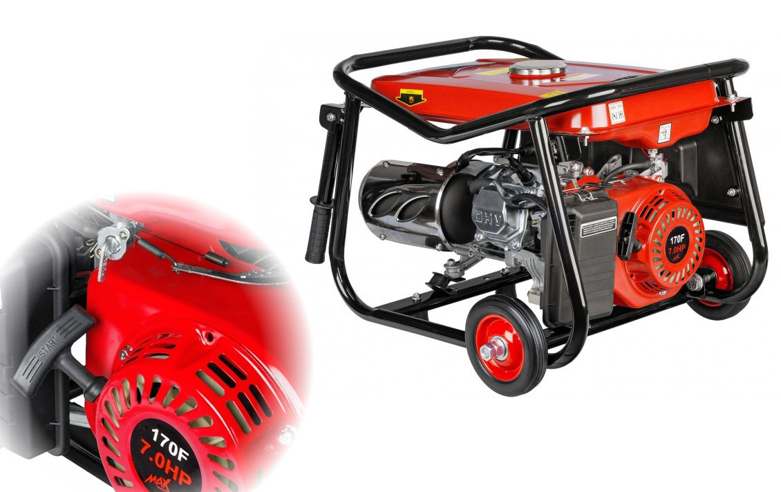 Електрогенератор бензиновий 4-тактний 230 В Max MXGG30 100% Coopper - Мідь