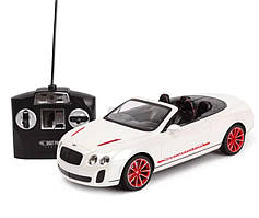 Машинка на пульті керування для дітей акумуляторна Bentley GT Supersport ISR 35 см Білий