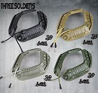 Рейки для шолома, набір бокових монтажних шин на каску, Кріплення для тактичних навушників / ОЛИВА ID 155707
