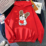 Милое худи женское с принтом собачки, фото 9