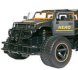Радіокерована велика машинка джип Позашляховик на пульті управління Підсвічування фар і відчиняються двері, фото 2