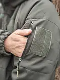 Куртка тактична Softshell утеплена з Omni-heat Олива / Куртка Софтшелл військова, фото 4
