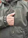 Куртка тактична Softshell утеплена з Omni-heat Олива / Куртка Софтшелл військова, фото 7