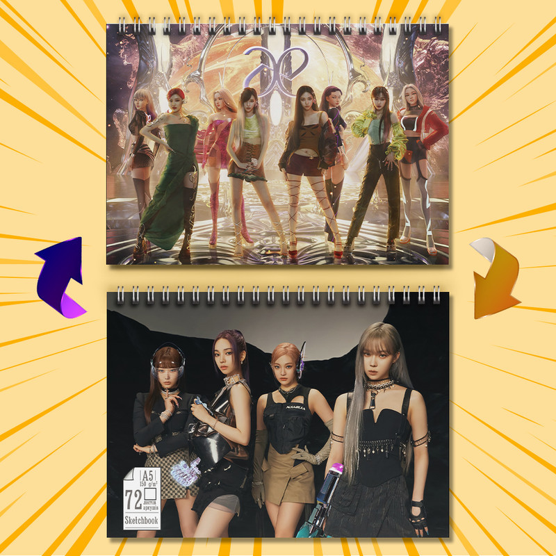 Скетчбук А5 72 л. 150 гр.м² K-Pop Aespa 005