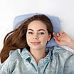 Похідна компактна ортопедична подушка для сну Travel Pillow, Correct Shape® (розмір ХL) блакитний, фото 3