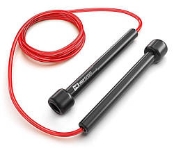 Скакалка Hop-Sport Crossfit NEW з пластиковими ручками HS-P025JR червона smart