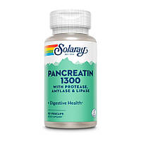 Натуральная добавка Solaray Pancreatin 1300 mg, 90 капсул