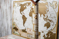 Тор! Скретч-карта "My Map Antique edition", англійська