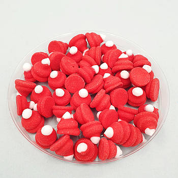 Набір цукрових прикрас Slado Мікро безе Новорічні шапочки 50 шт